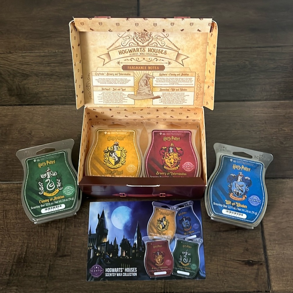 Scentsy Harry Potter Hogwarts Houses Wax Bar Bundle of Four